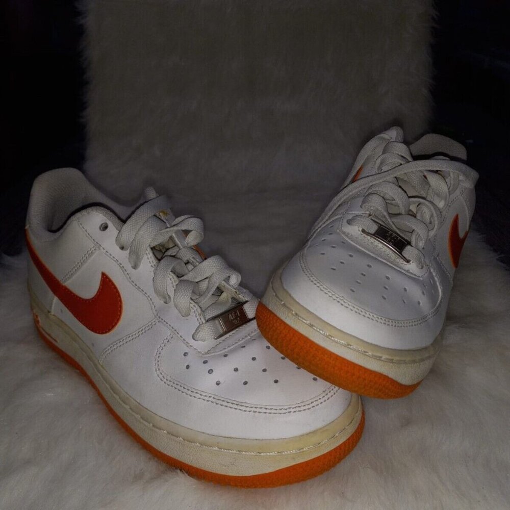 Nike Air Force White Team Orange